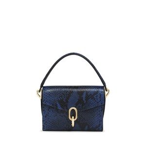 Anine Bing - Mini Colette Bag in Blue Snakeskin